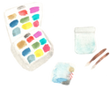 Watercolor Travel Palette and supplies